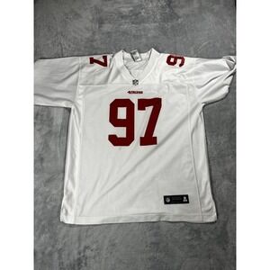 NFL PRO LINE Nick Bosa 49ers Jersey #97 Size Large White